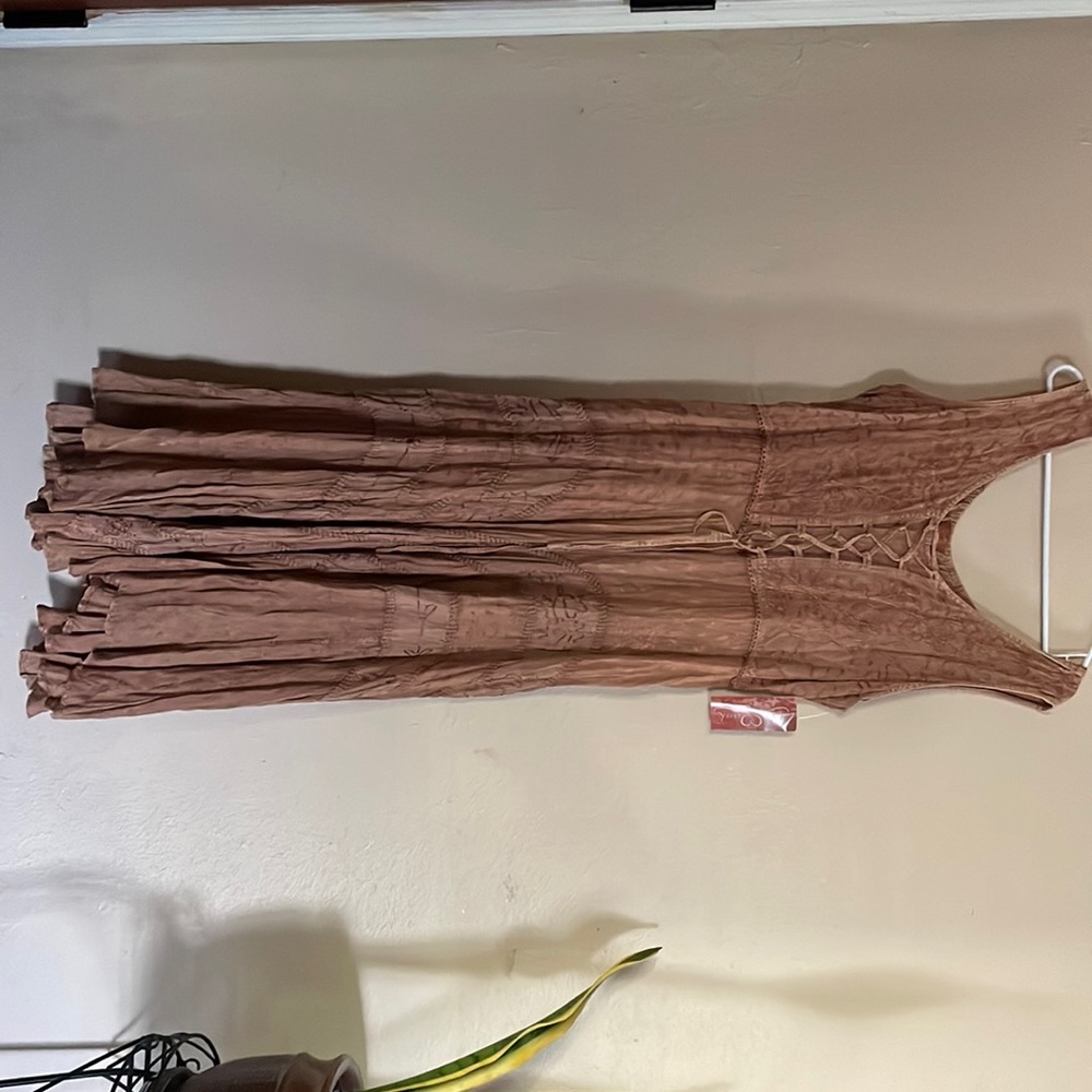 Lace front dress